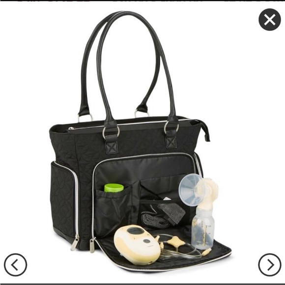 BANANAFISH TOTE DIAPERS BAG AND PUMP STORAGE WITH MANY POCKETS FITS BABY STUFF - Picture 5 of 10